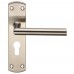 Steelworx Residential Mitred Lever on Backplate (CSLP1162) Grant Haze Architectural Ironmongers and Builders Merchants