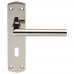 Steelworx Residential Mitred Lever on Backplate (CSLP1162) Grant Haze Architectural Ironmongers and Builders Merchants