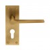 Velino Lever on Backplate Lock EUL021 (EUL021) Grant Haze Architectural Ironmongers and Builders Merchants
