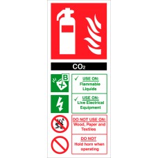 CO2 Extinguisher Sign CO2 Extinguisher Sign