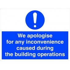 We apologise for any inconvenience