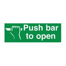 Push Bar to Open Push Bar to Open